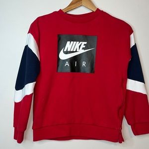 Red Nike Air Crewneck Sweatshirt